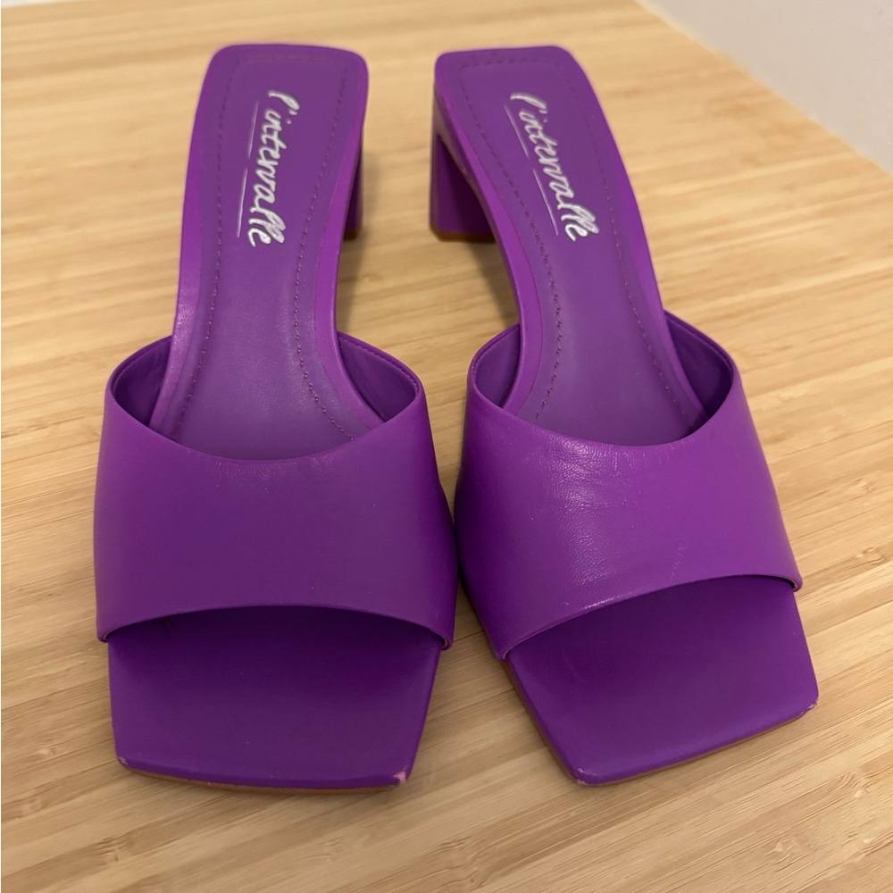 L’intervalle Mule Sandals Bright Purple